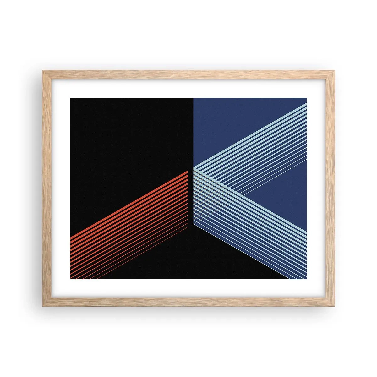 Pôster com moldura de carvalho claro - Uma história simples - 50x40 cm