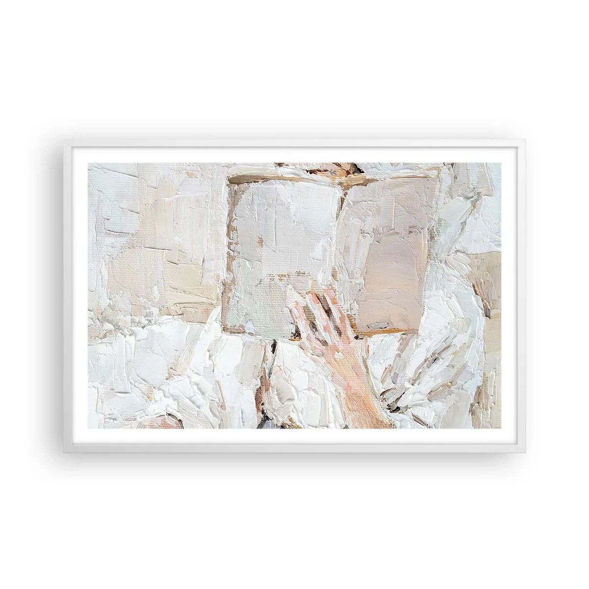 Pôster em moldura branca - Em outro mundo - 91x61 cm