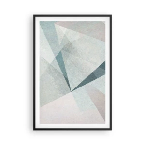 Pôster com moldura preta - Calmo, embora dinâmico - 61x91 cm