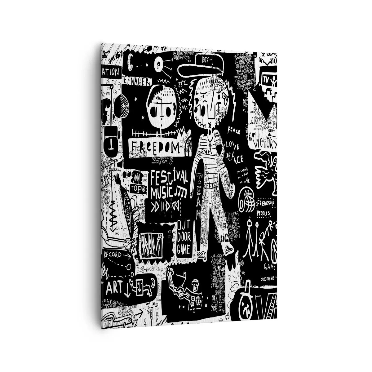 Quadro em tela - O direito e a alegria da juventude espiritual - 70x100 cm