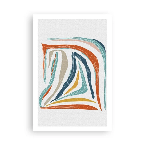 Pôster - Abstração com um sorriso amigável - 61x91 cm