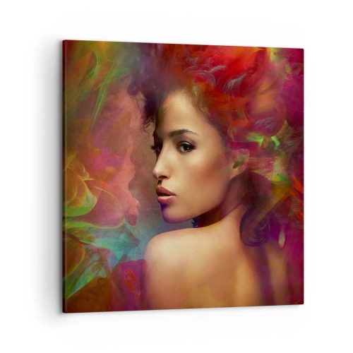 Quadro em tela - Mais bonito do que um arco-íris, tão delicado como um nevoeiro - 50x50 cm