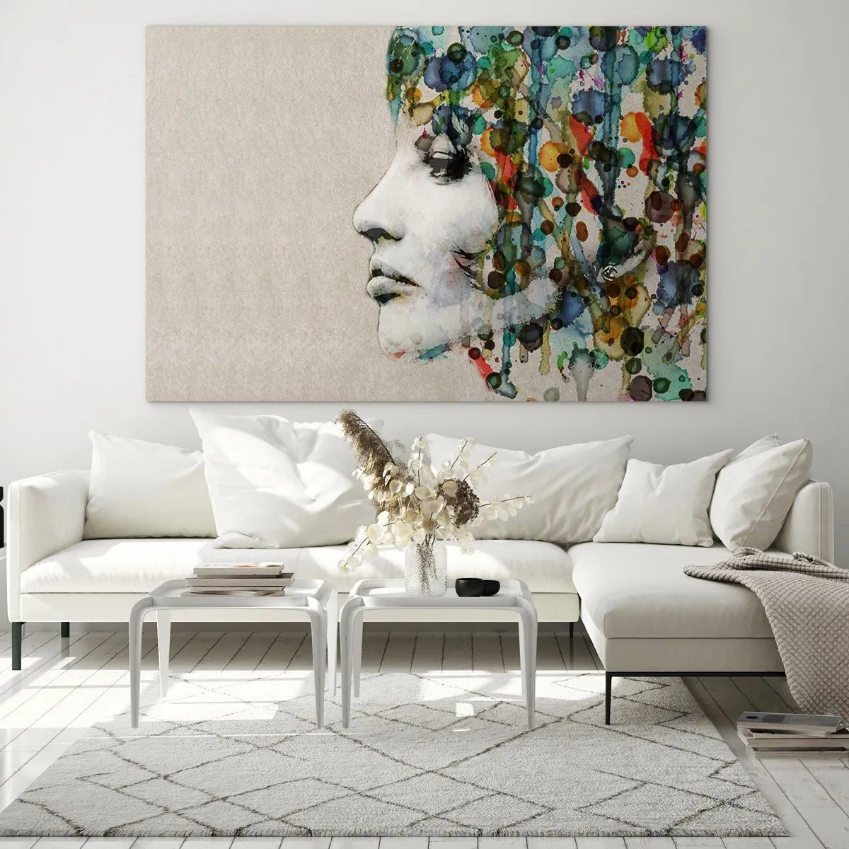 Quadro em vidro - Emergida das cinzas - 120x80 cm