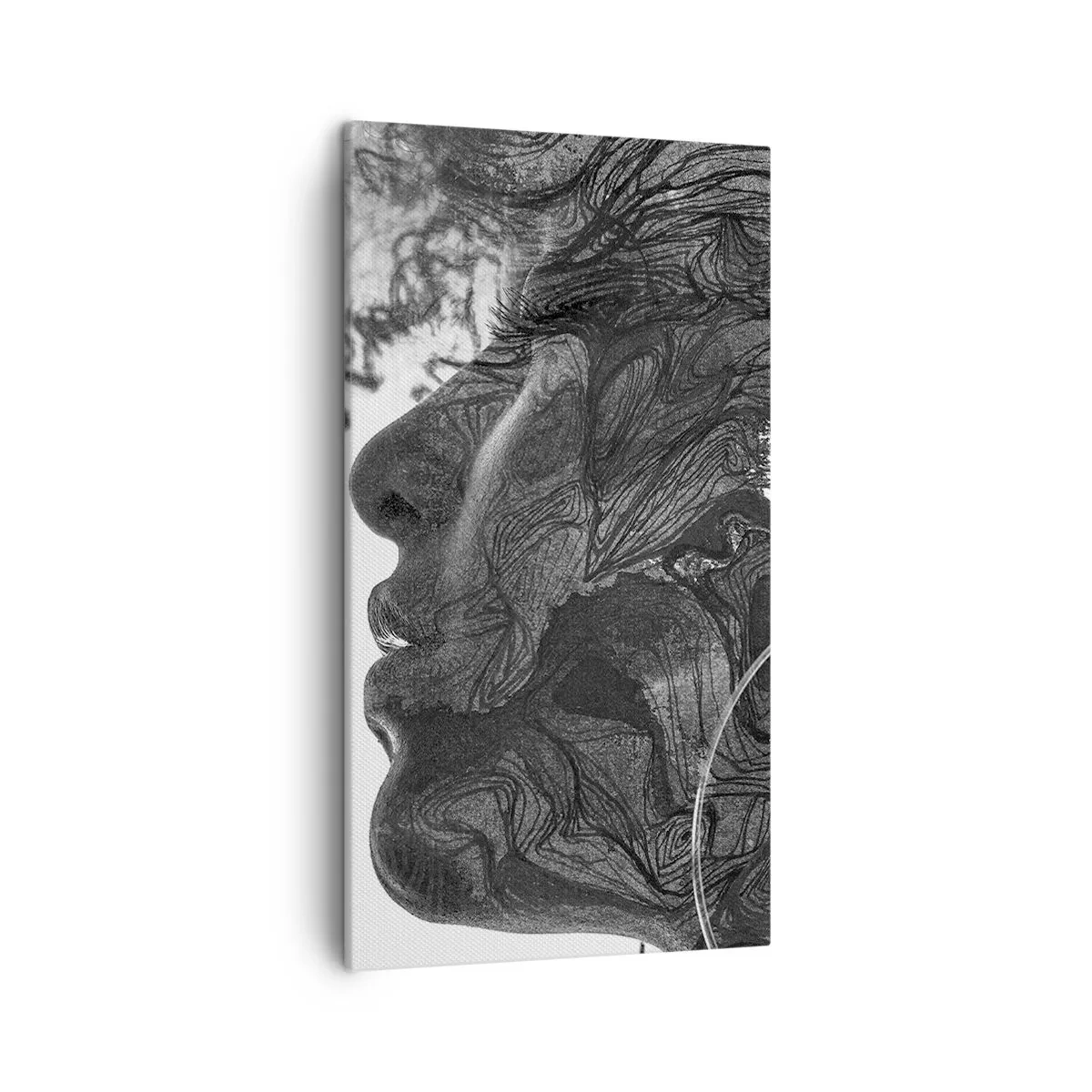 Quadro em tela - Entrelaçados em sonhos - 45x80 cm