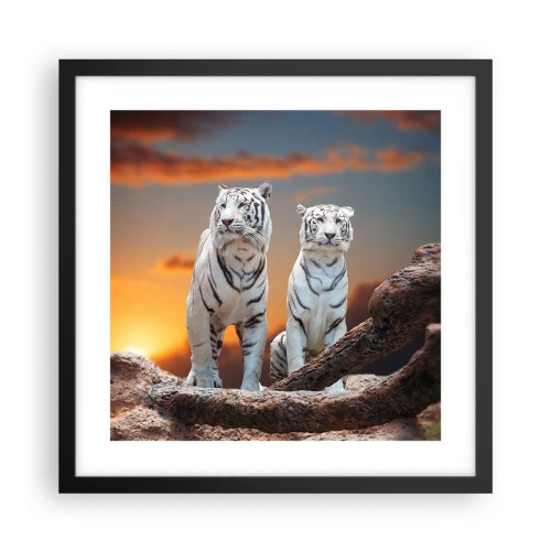 Pôster com moldura preta - Tal como em Nárnia - 40x40 cm