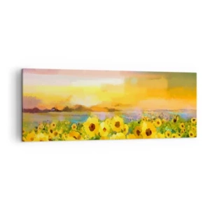 Quadro em tela - O próprio sol desceu à terra - 140x50 cm