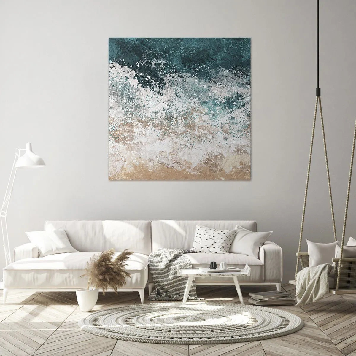 Quadro em tela - Histórias do mar - 50x50 cm