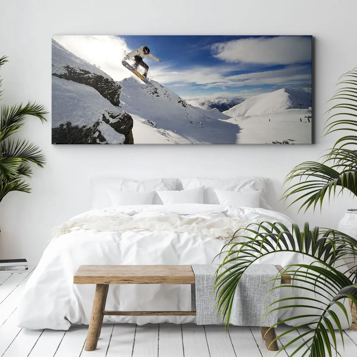 Quadro em tela - Liberdade sem fronteiras - 120x50 cm