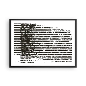 Pôster com moldura preta - Ritmo e ruído - 70x50 cm
