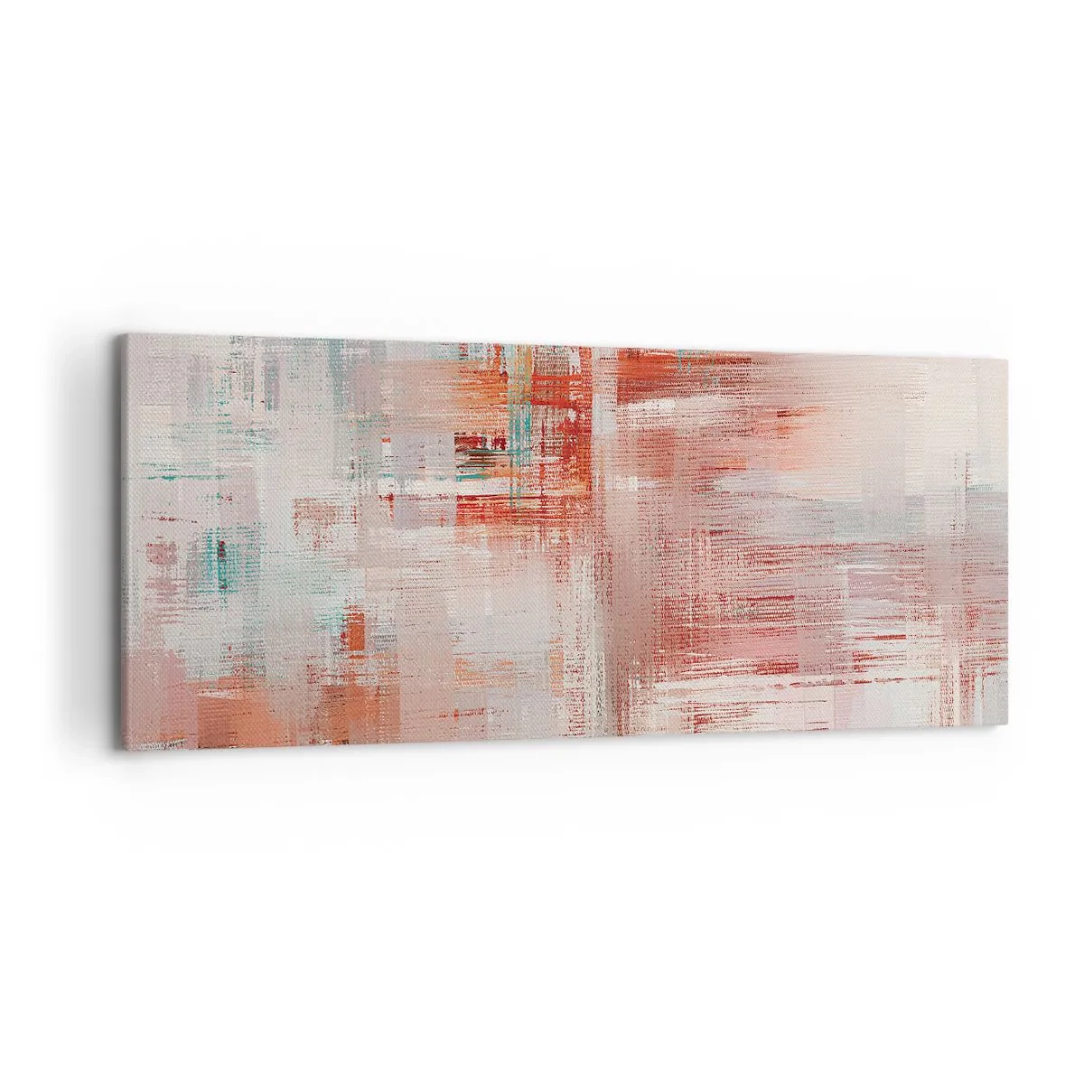 Quadro em tela - Nebuloso. Mas rosa - 120x50 cm