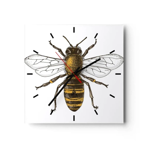 Relógio de parede - Relógio em vidro - Linda e boa - 40x40 cm