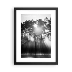 Pôster com moldura preta - O sol imparável - 30x40 cm