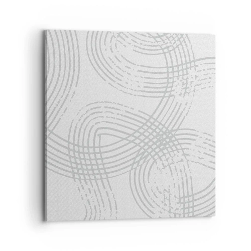 Quadro em tela - Não existe caminho reto - 70x70 cm