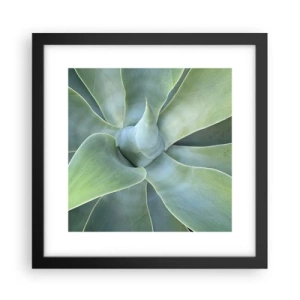 Pôster com moldura preta - O nascimento da vegetação - 30x30 cm