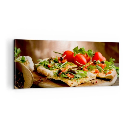 Quadro em tela - Direto do forno e do jardim - 100x40 cm