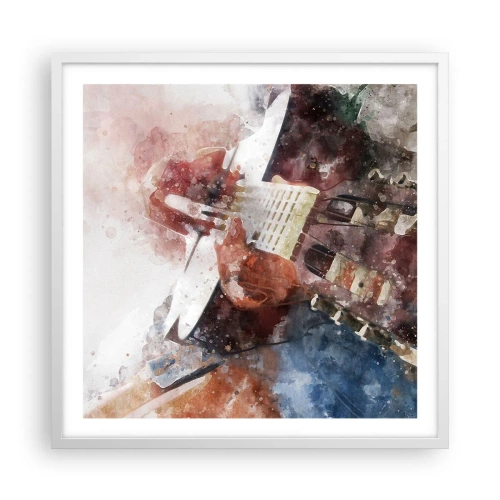 Pôster em moldura branca - E o que acha? - 60x60 cm