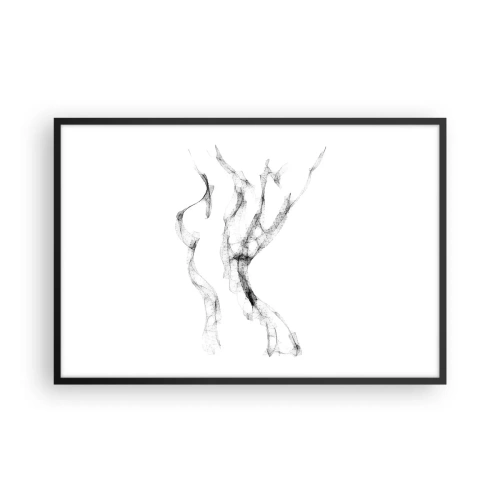 Pôster com moldura preta - Bonita e forte - 91x61 cm