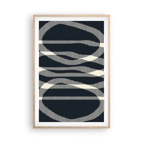 Pôster com moldura de carvalho claro - Uma tentativa de quebrar a escuridão - 61x91 cm