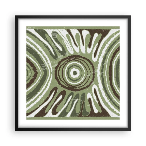 Pôster com moldura preta - Uma explosão de emoções - 50x50 cm