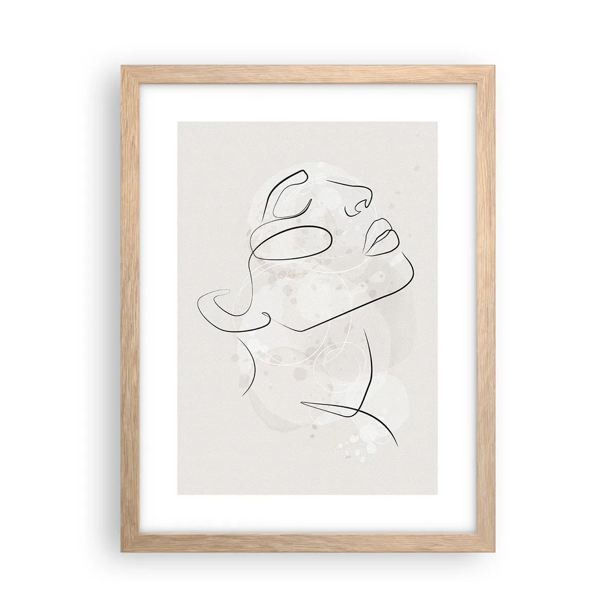 Pôster com moldura de carvalho claro - Esboço de um sonho - 30x40 cm