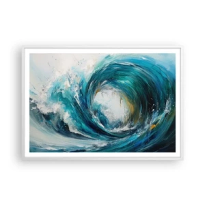 Pôster em moldura branca - Portal do mar - 100x70 cm