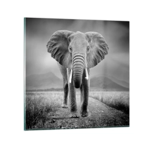 Quadro em vidro - O anfitrião dá as boas-vindas - 50x50 cm