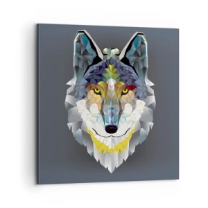 Quadro em tela - Quem não quer ser lobo, não lhe veste a pele - 60x60 cm