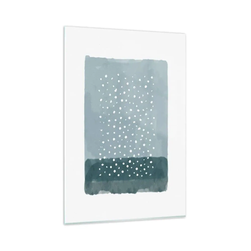 Quadro em vidro - Cultivado em azul - 80x120 cm