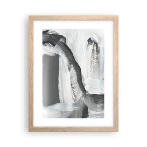 Pôster com moldura de carvalho claro - Um movimento decisivo - 30x40 cm
