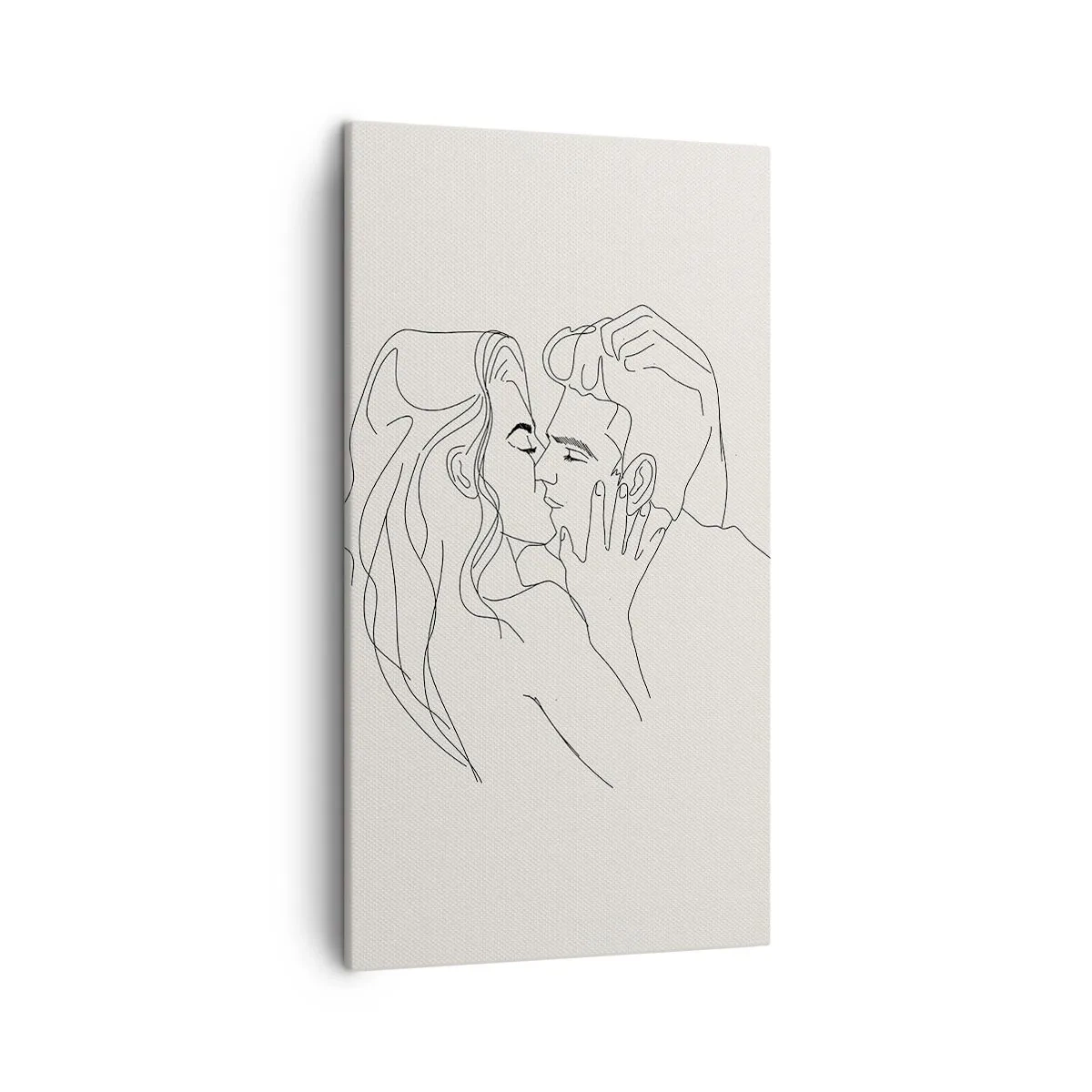 Quadro em tela - Emaranhados pelo sentimento - 45x80 cm