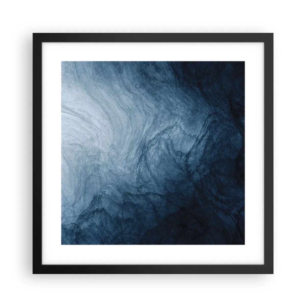 Pôster com moldura preta - Nas profundezas - 40x40 cm