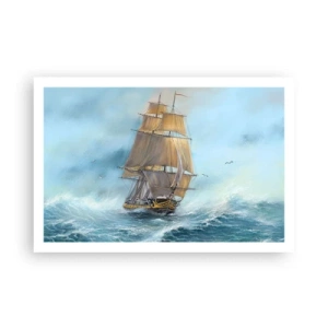 Pôster - Correndo sobre as ondas - 91x61 cm