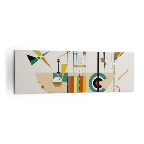 Quadro em tela - E o mundo ri - 160x50 cm