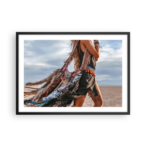 Pôster com moldura preta - Namorada do Xamã - 70x50 cm