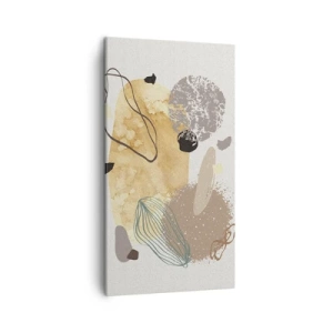 Quadro em tela - Plumcologia aplicada - 45x80 cm