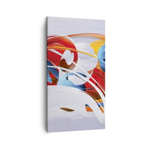 Quadro em tela - A dança dos elementos da natureza - 45x80 cm