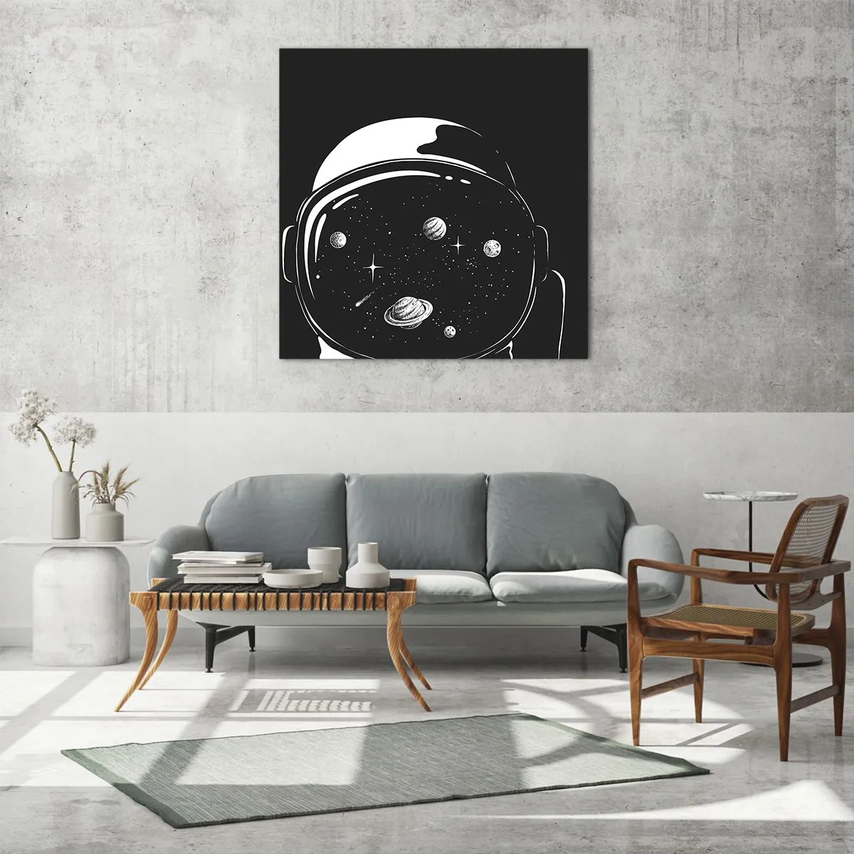 Quadro em vidro - Bela Vista - 70x70 cm