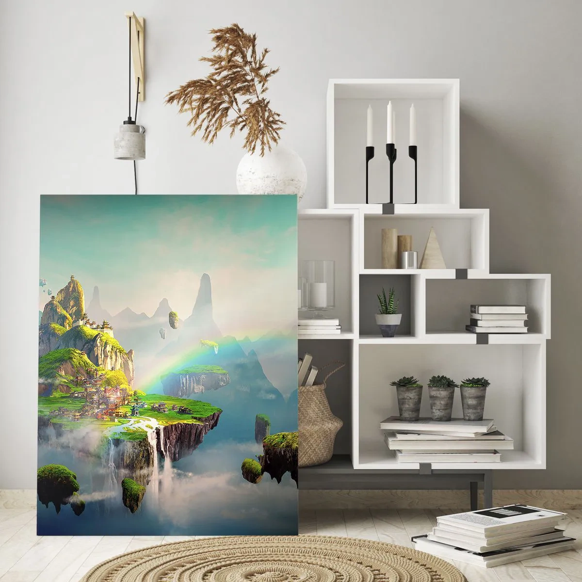 Quadro em vidro - Meio do céu - as ilhas felizes - 80x120 cm