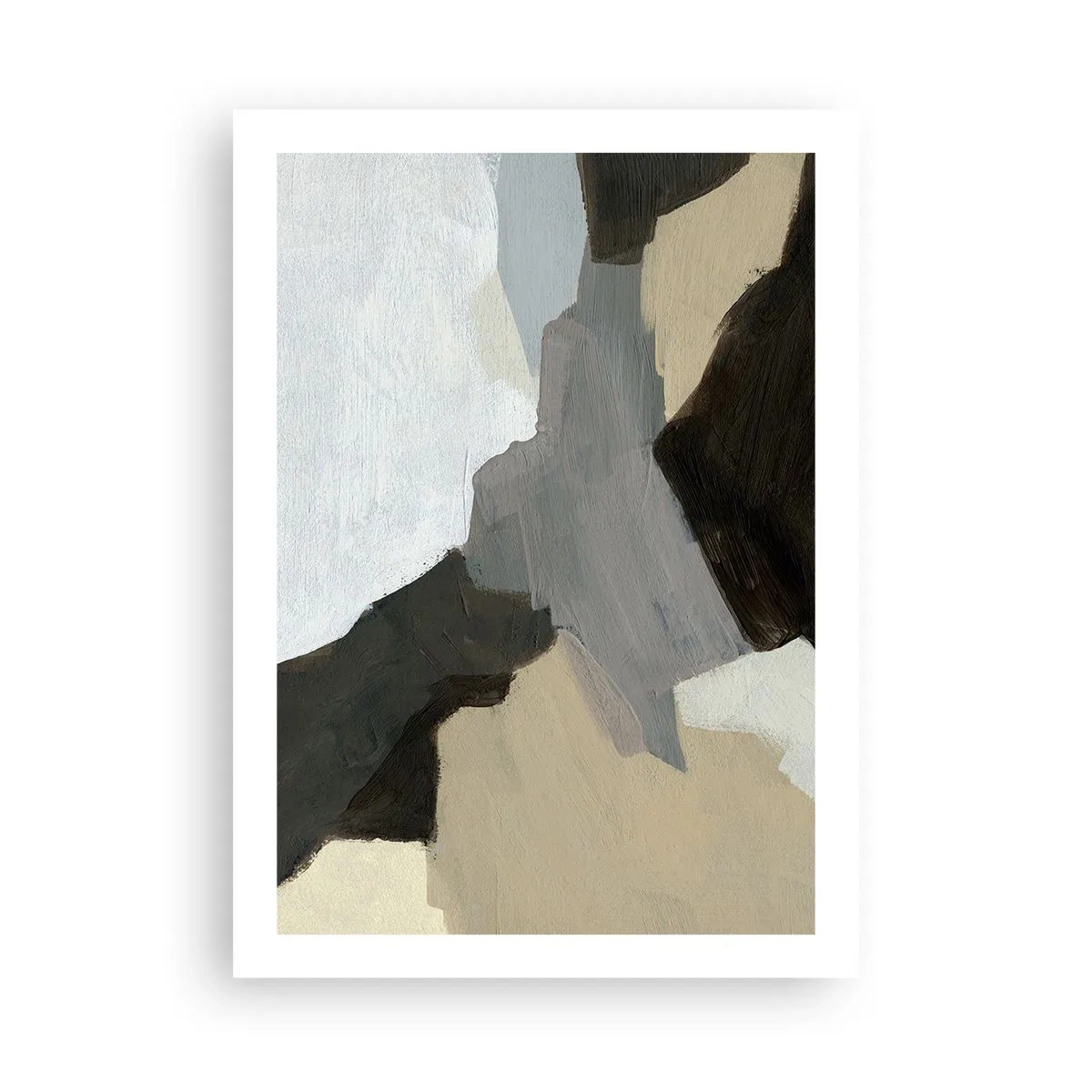 Pôster - Abstração: a encruzilhada do cinza - 50x70 cm