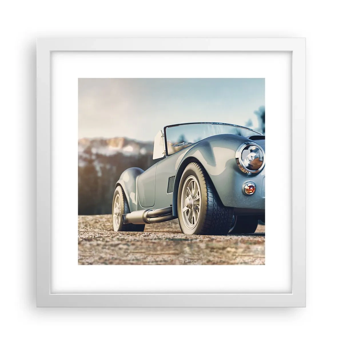 Pôster em moldura branca - Porque o estilo conta - 30x30 cm