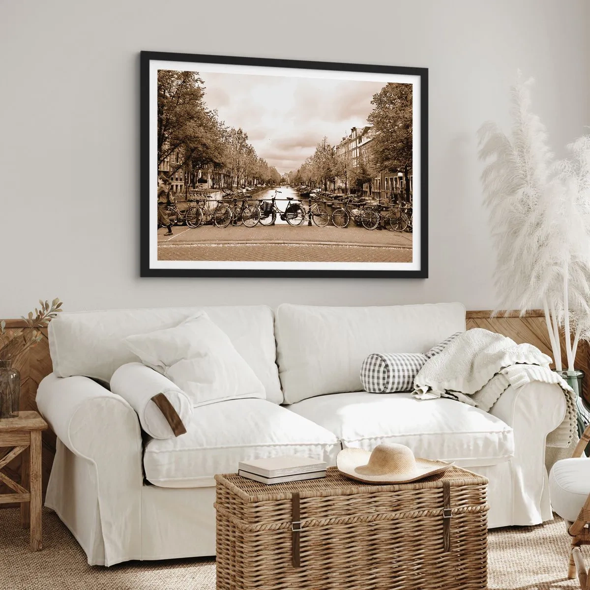 Pôster com moldura preta - Vibrações holandesas - 91x61 cm