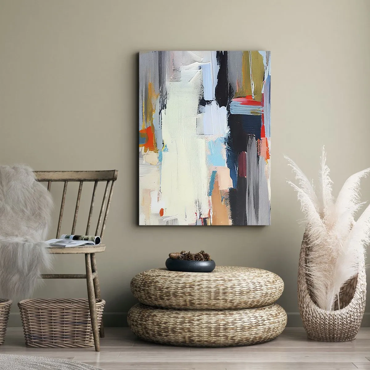 Quadro em tela - Há um método? - 55x100 cm