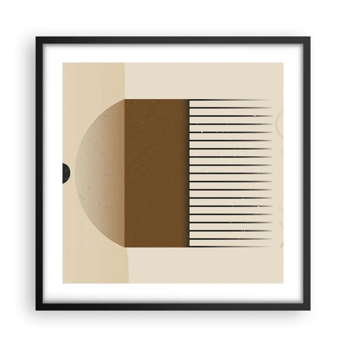 Pôster com moldura preta - Diferentes estados - 50x50 cm