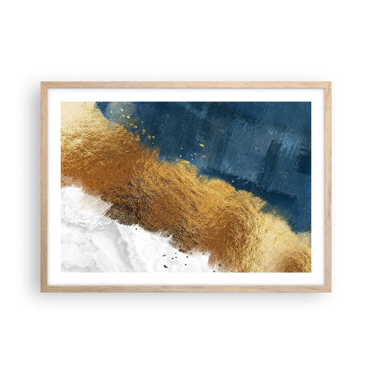 Pôster com moldura de carvalho claro - As cores do verão - 70x50 cm