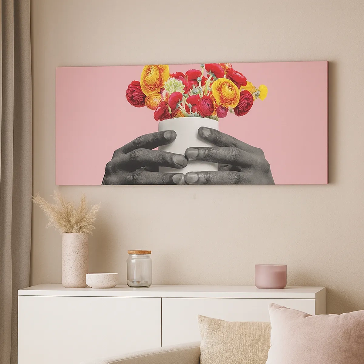 Quadro em tela - A apoteose da vida - 30x30 cm