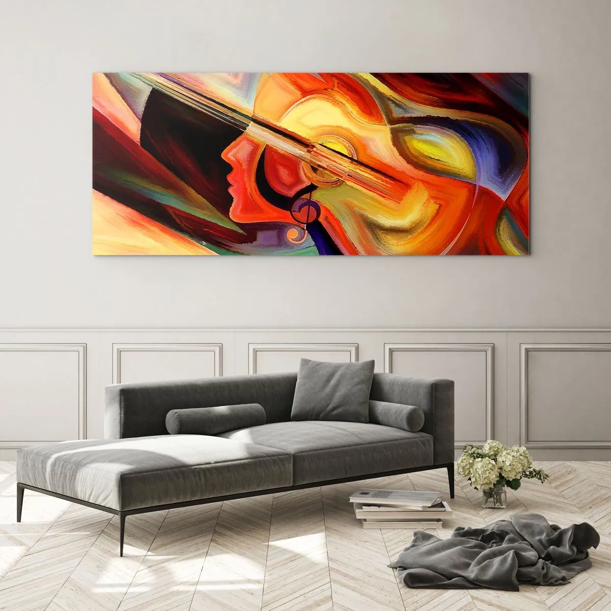 Quadro em vidro - Está tudo bem - 100x40 cm