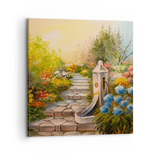 Quadro em tela - Em pleno florescimento - 70x70 cm