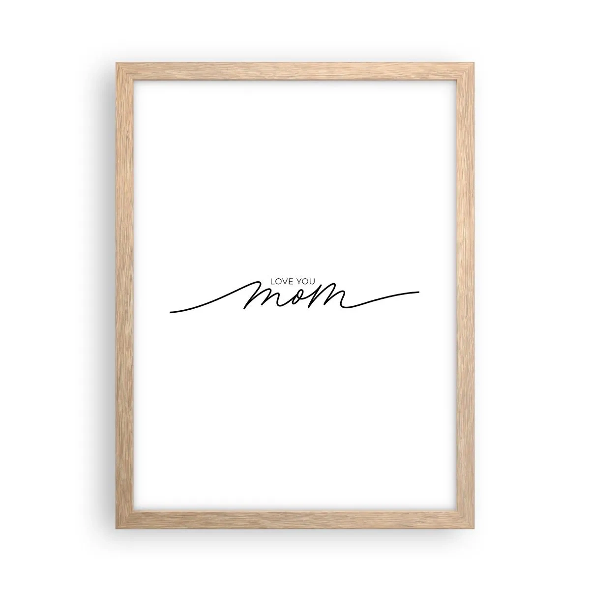 Pôster com moldura de carvalho claro - Uma grande emoção - 30x40 cm