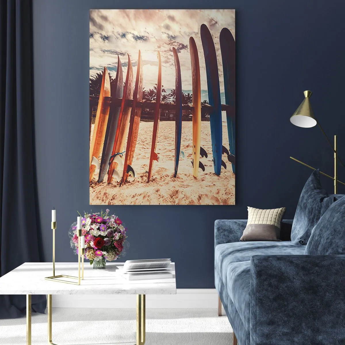 Quadro em vidro - Boa noite, até amanhã - 70x100 cm