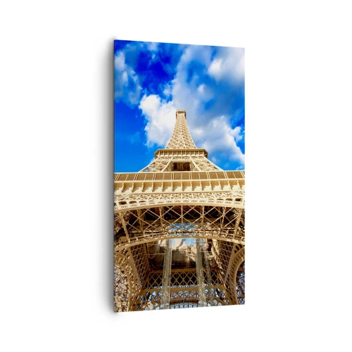 Quadro em tela - Alcançando o céu e as nuvens - 65x120 cm